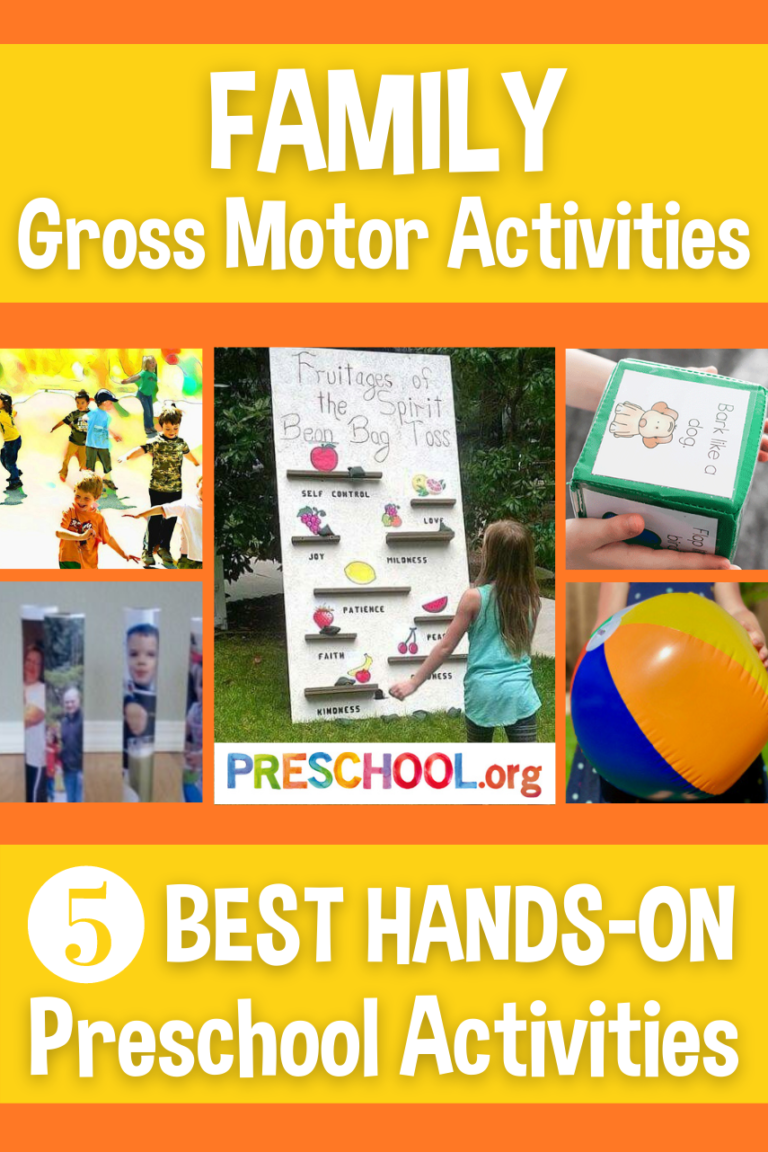 The 5 Best GROSS MOTOR Activities for FAMILY Preschool Theme ...