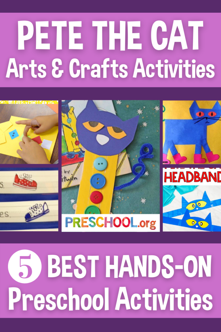 The 5 Best ARTS & CRAFTS Activities for PETE THE CAT Preschool Theme ...