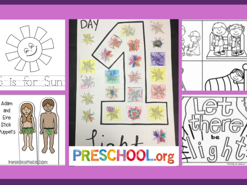 creation-day-1-light-worksheets
