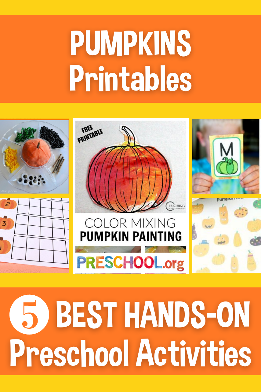 The 5 Best PRINTABLES for PUMPKINS Preschool Theme - Preschool.org