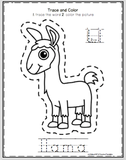 llama-llama-worksheets