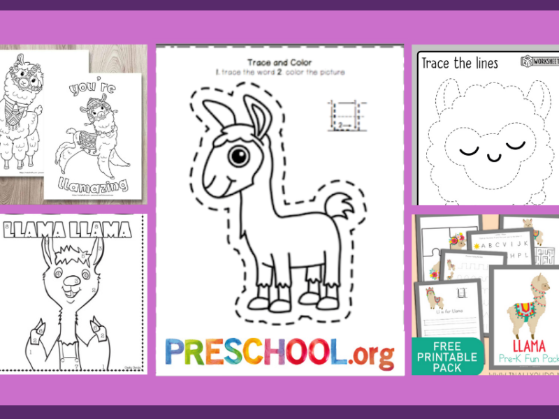 llama-llama-worksheets