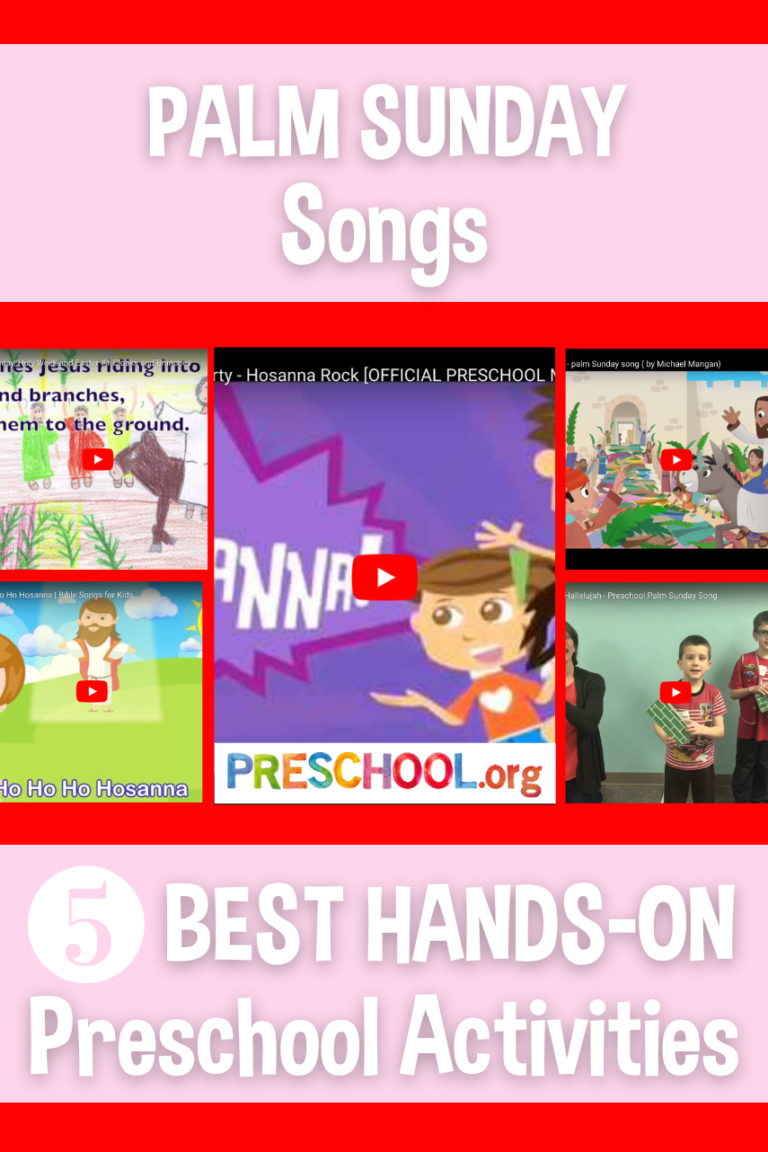 The 5 Best SONGS for Palm Sunday Preschool Theme - Preschool.org